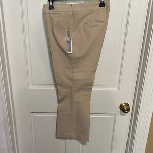 Tailored Cropped Ankle Pants in Khaki